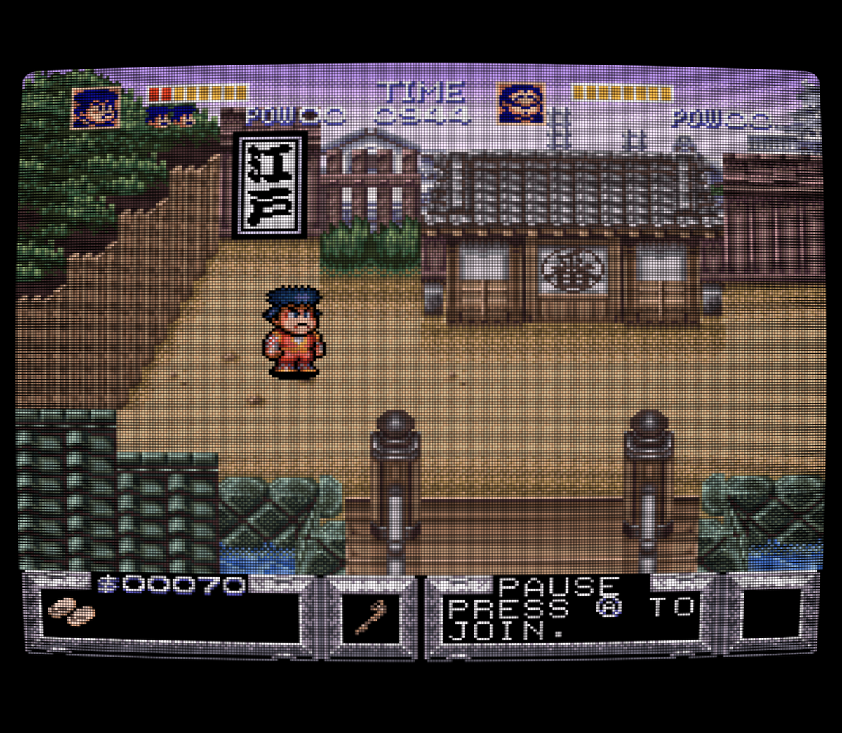 Legend of the Mystical Ninja playing on Retroid Pocket Classic