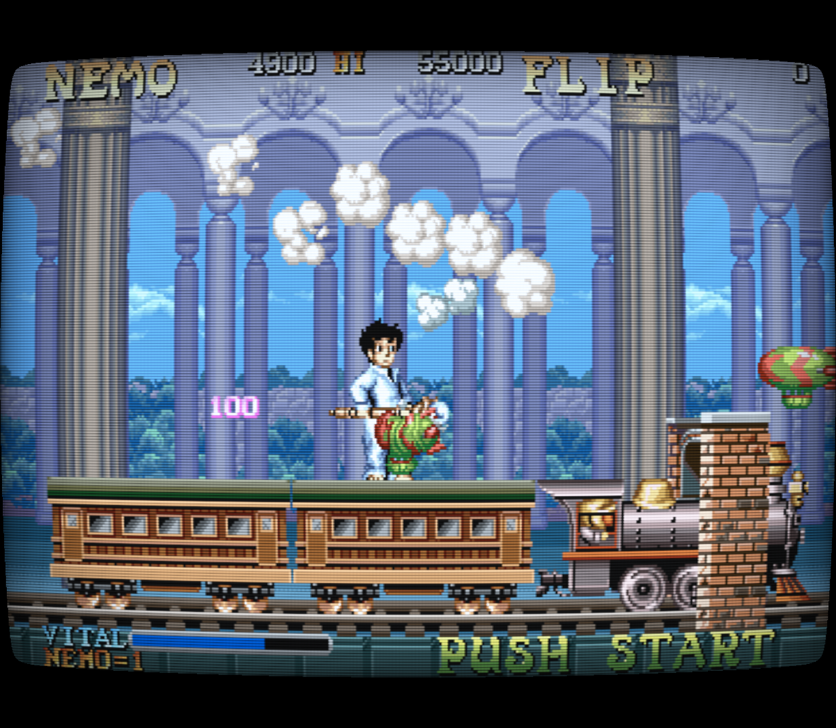 Screenshot of Nemo arcade game on Retroid Pocket Classic