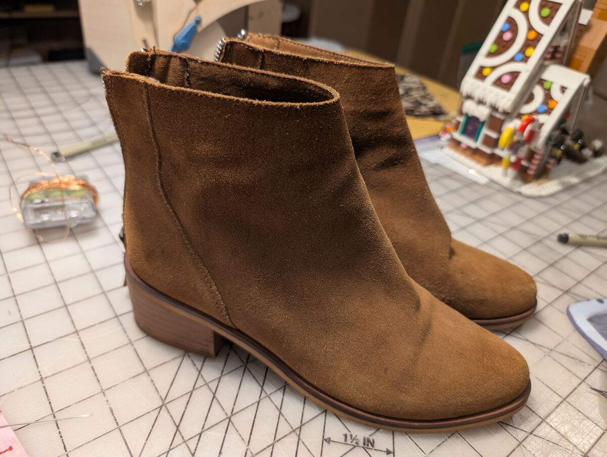 A pair of brown boots