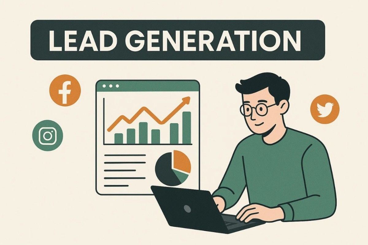 Infographic illustrating strategies for generating business leads, featuring tips and visual elements for clarity.