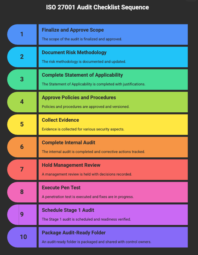 ISO 27001 compliance framework diagram
