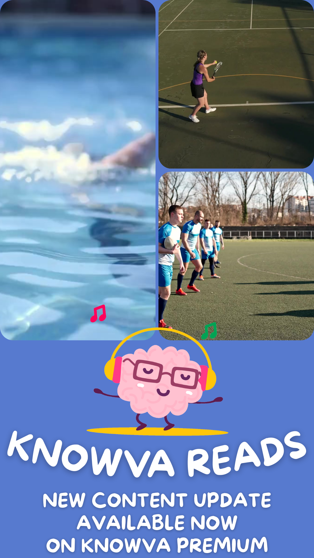 Screenshot of a social media reel that was shared, including an image of each featured Knowva Reads.
