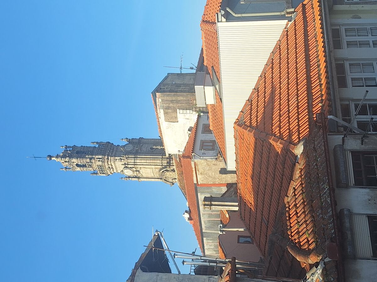 The photos shows Porto's famous Clerigos Tower in 2026