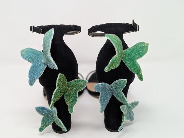 These shoes look so cool from the back when my feet are together!