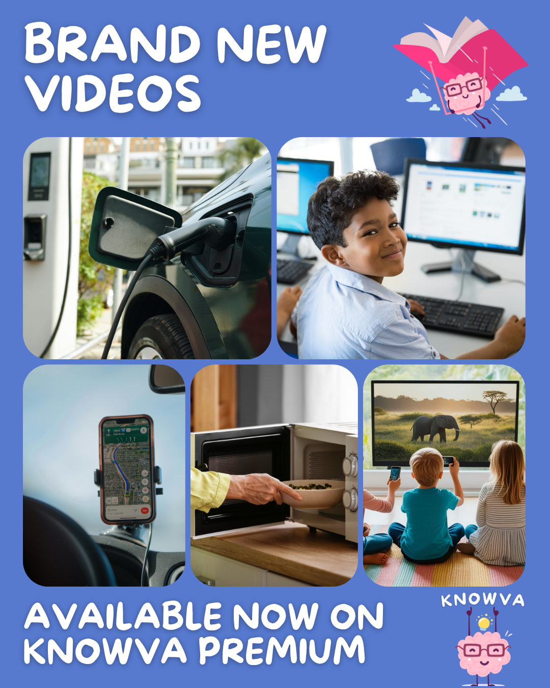 An image shared on social media showing images linked to each of the new videos.