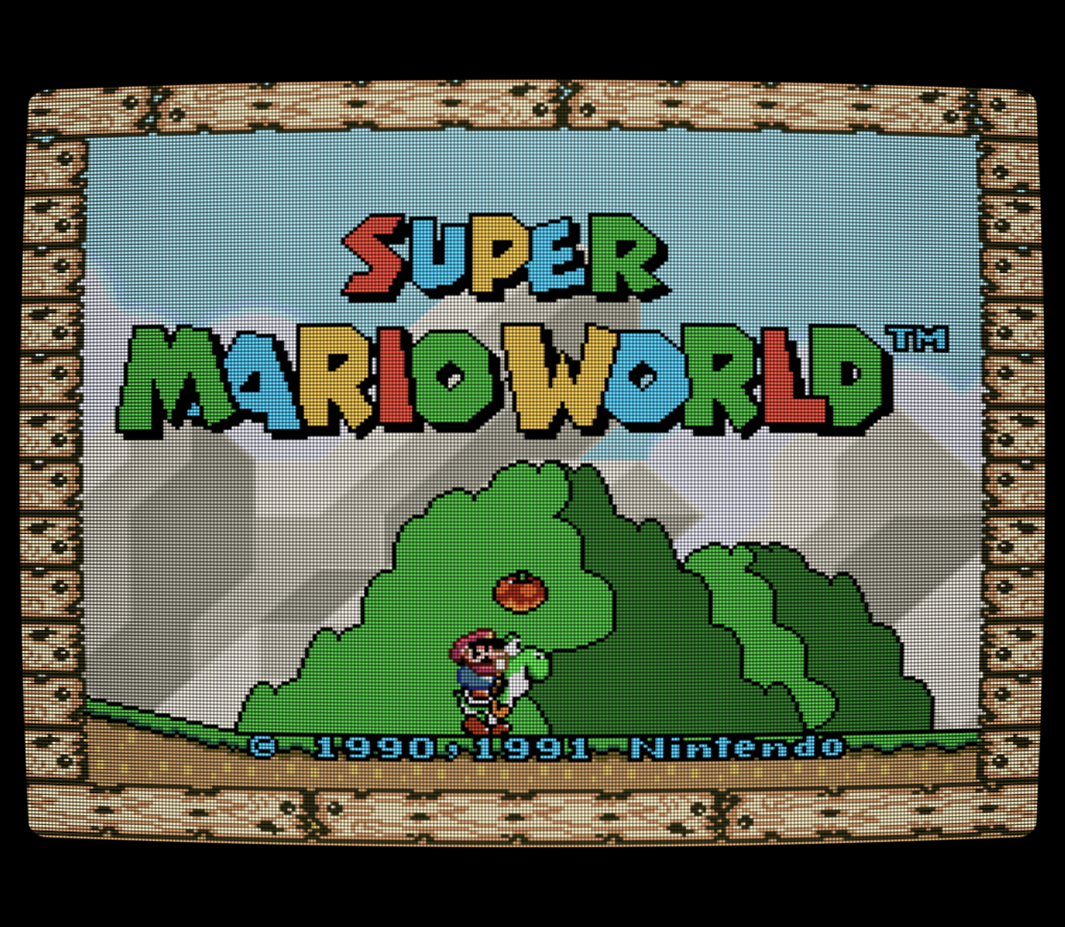 Super Mario World playing on Retroid Pocket Classic